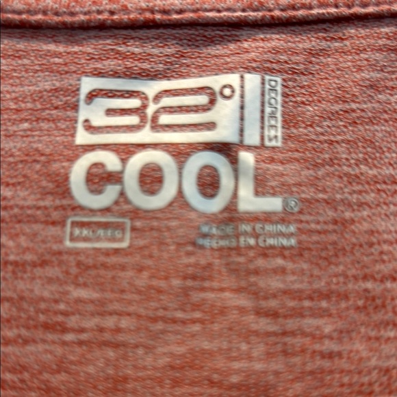 NWT Men's Red/Rust Polo Shirt 32 degrees Cool size xxl - Picture 3 of 5